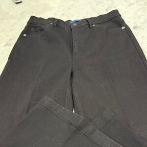 J McLaughlin Black Denim High Waisted Wide Leg Jeans